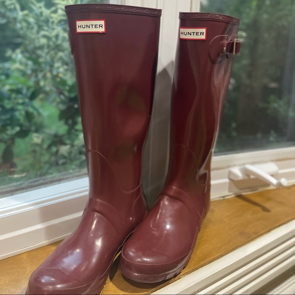 Hunter tall rain boots